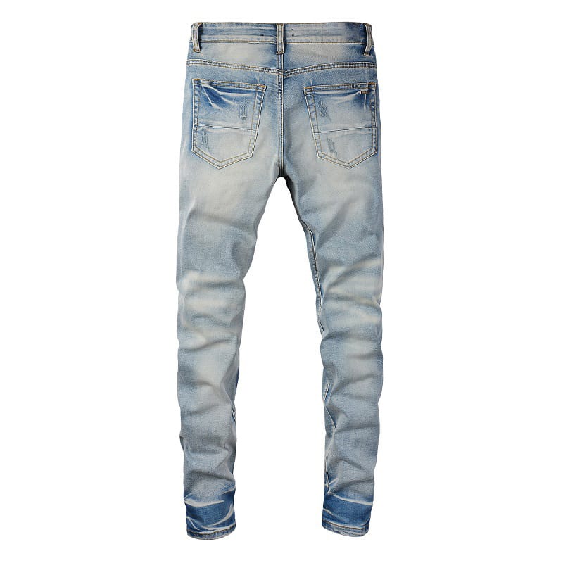 Washed Shadow Patch Jeans