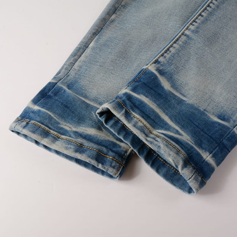 Washed Shadow Patch Jeans