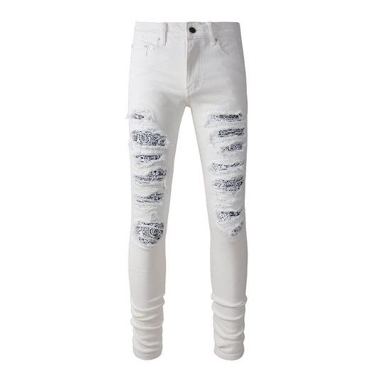 Full Bandana White Jeans