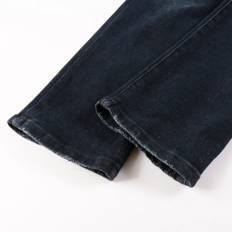 Dark Blue Biker Jeans