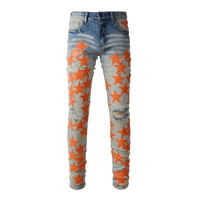 Orange Star Jeans