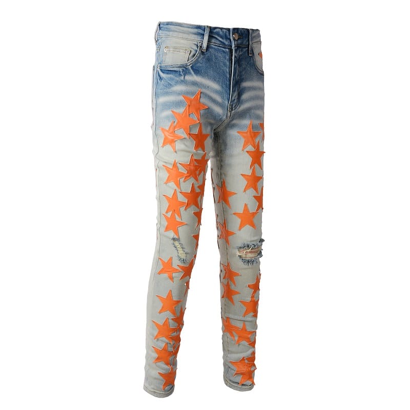 Orange Star Jeans