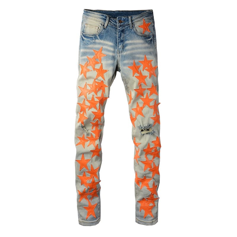 Orange Star Jeans