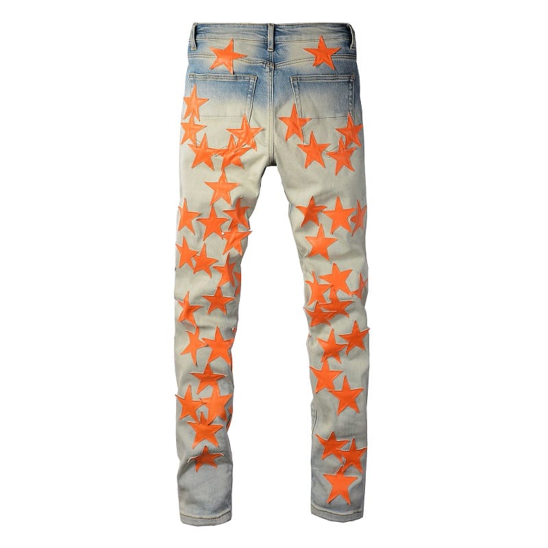 Orange Star Jeans