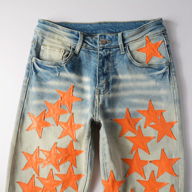 Orange Star Jeans