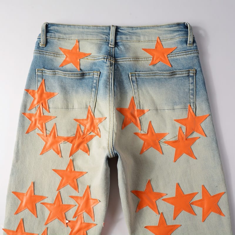 Orange Star Jeans