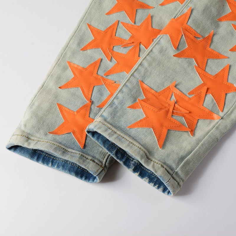 Orange Star Jeans