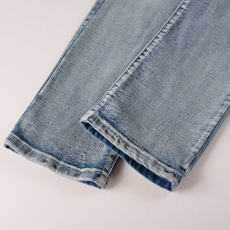 Destroyed Biker Clear Jeans