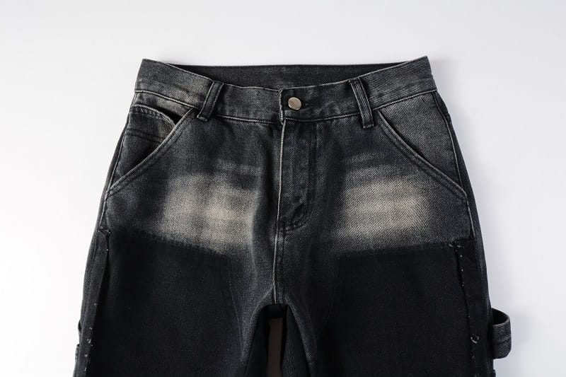 Flared Black Contrast Jeans V2