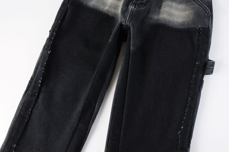 Flared Black Contrast Jeans V2