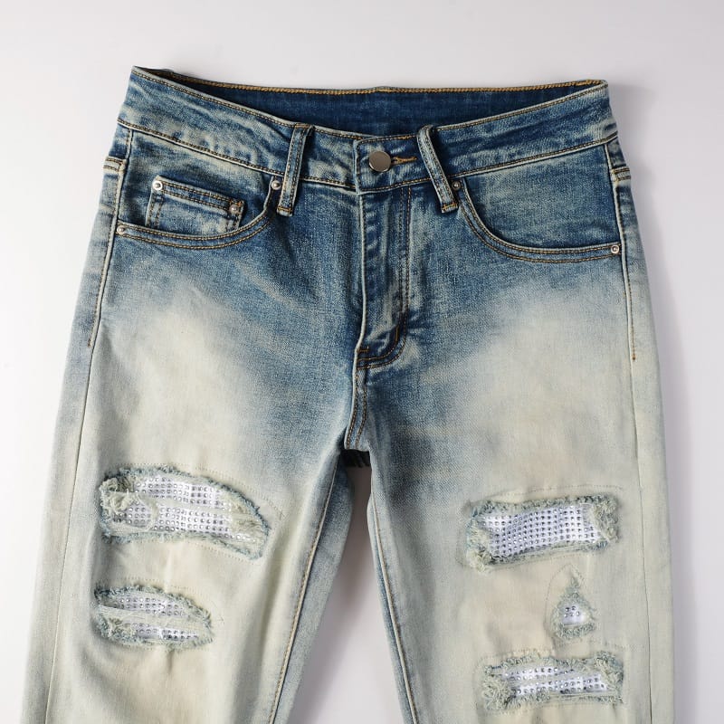 Washed Diamond Jeans