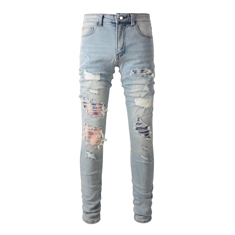 Mixed Bandana Jeans