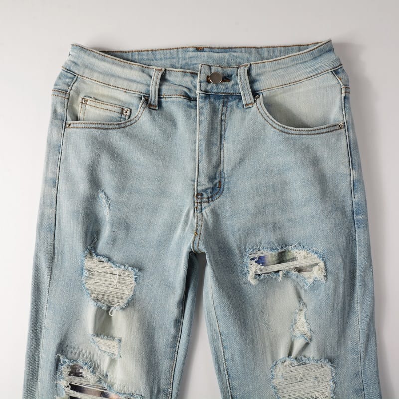 Mixed Bandana Jeans