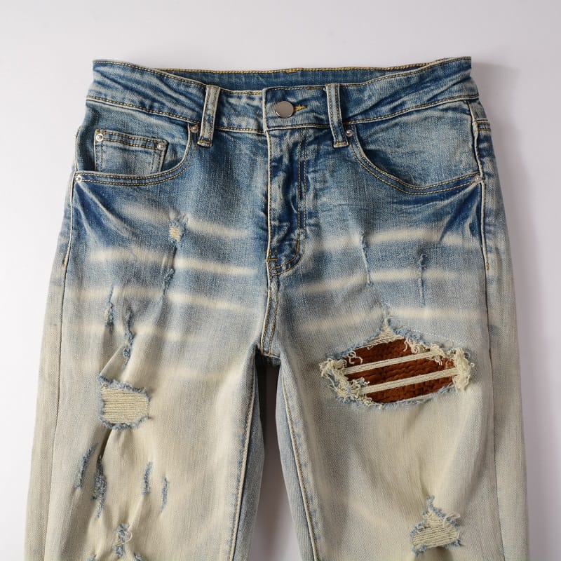 Brown Patch Jeans