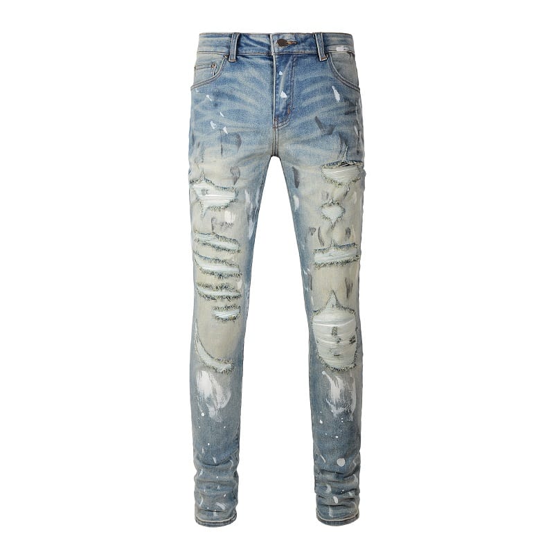 Painted Stratched Jeans