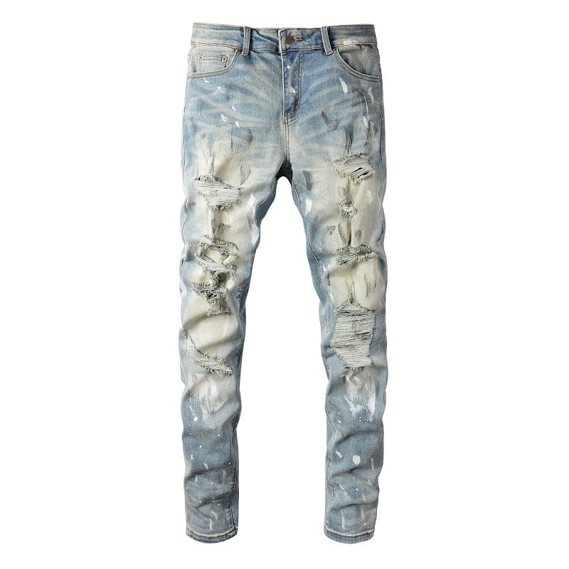 Painted Stratched Jeans