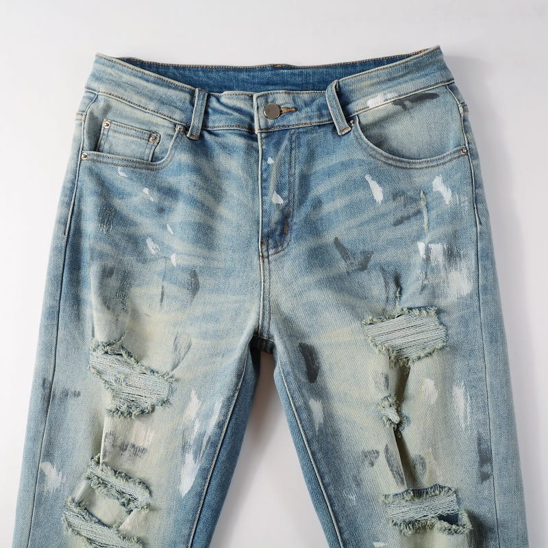 Painted Stretch Jeans