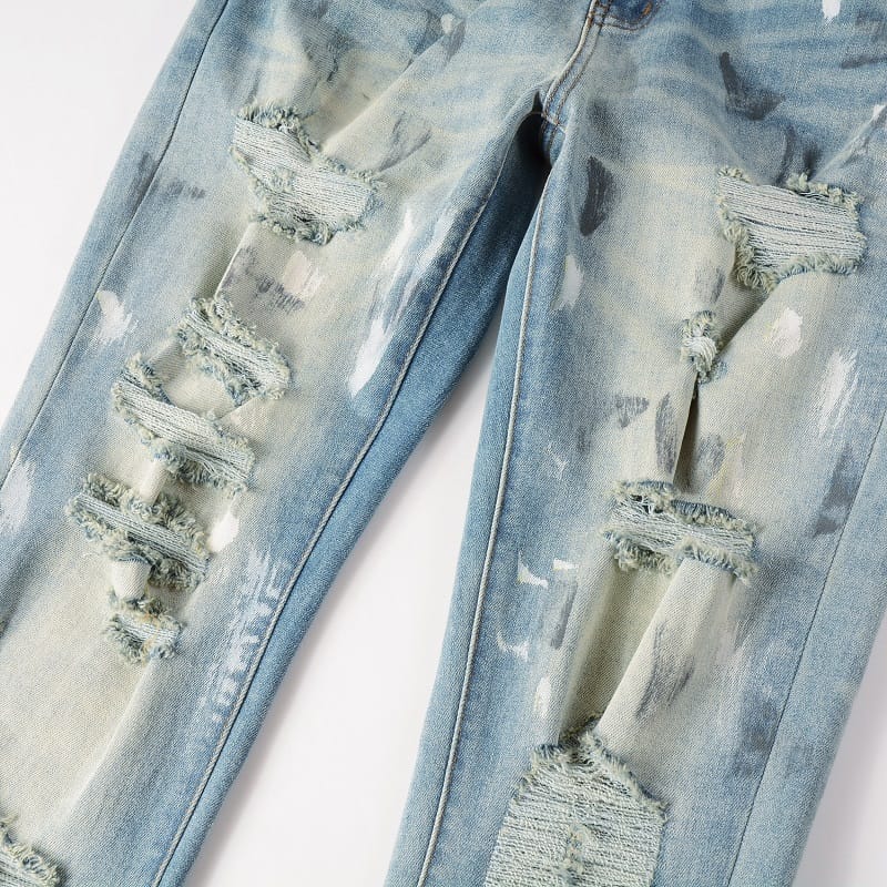 Painted Stretch Jeans