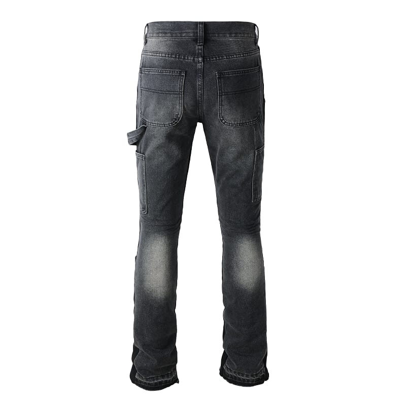 Flared Black Contrast Jeans V2